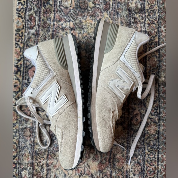 New Balance Classic 574 Sneakers- Nimbus Cloud and White - Picture 6 of 8